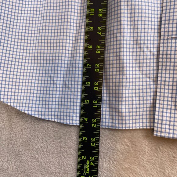 Duluth Mens Shirt XL Blue Gingham Plaid Long-Sleeve Button-Up100% Cotton - Picture 3 of 6